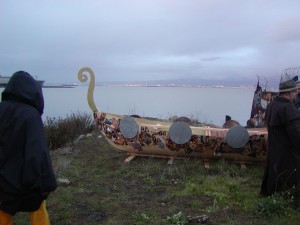 Hans Viking funeral ship