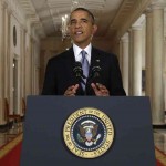 President Obama announcing the Affluenza initiative in the East Room